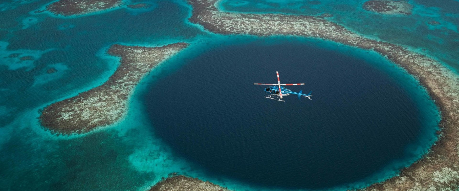 The Great Blue Hole & Barrier Reef via Helicopter